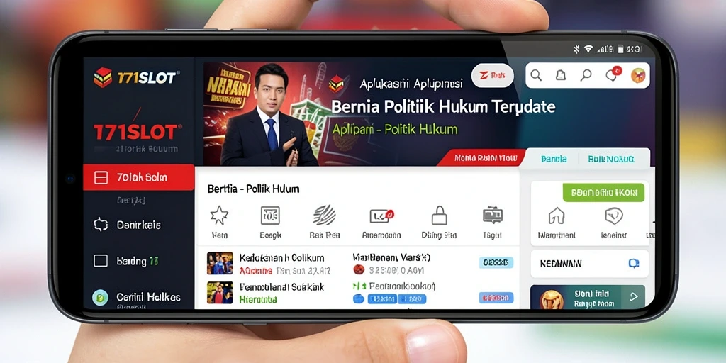 Antarmuka modern dan informatif dari aplikasi 171SLOT.