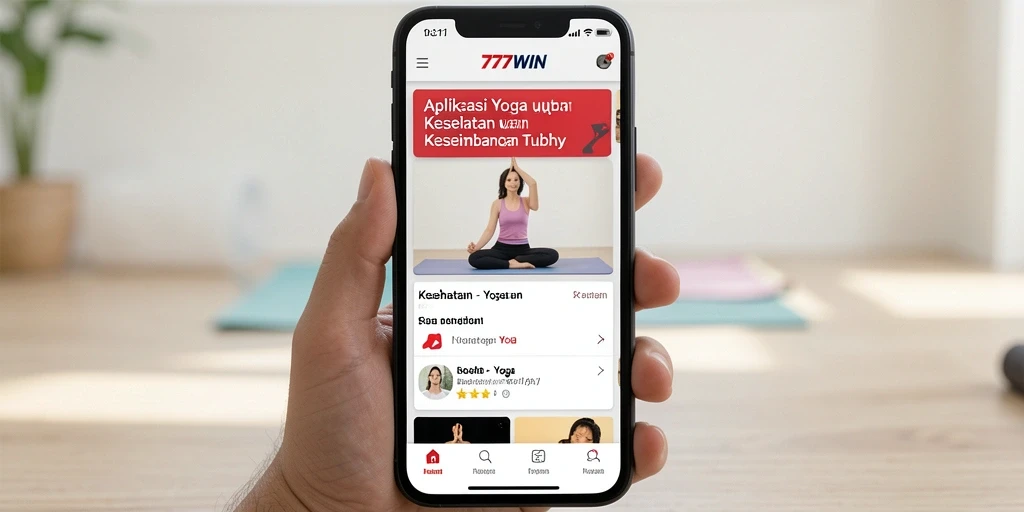 Antarmuka pengguna 777WIN yang intuitif dan fungsional untuk latihan yoga.