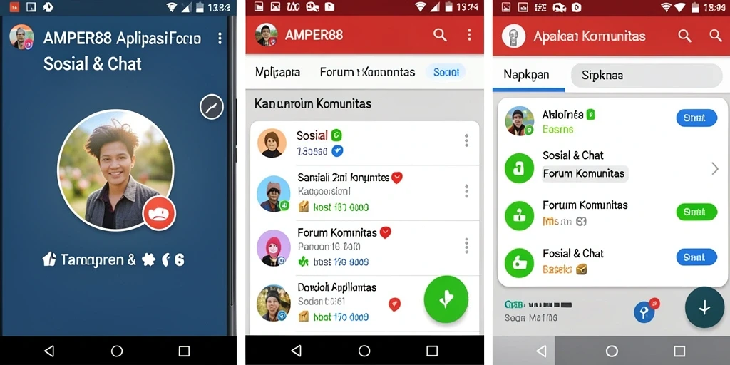 Antarmuka AMPER88 yang intuitif untuk Forum Komunitas.