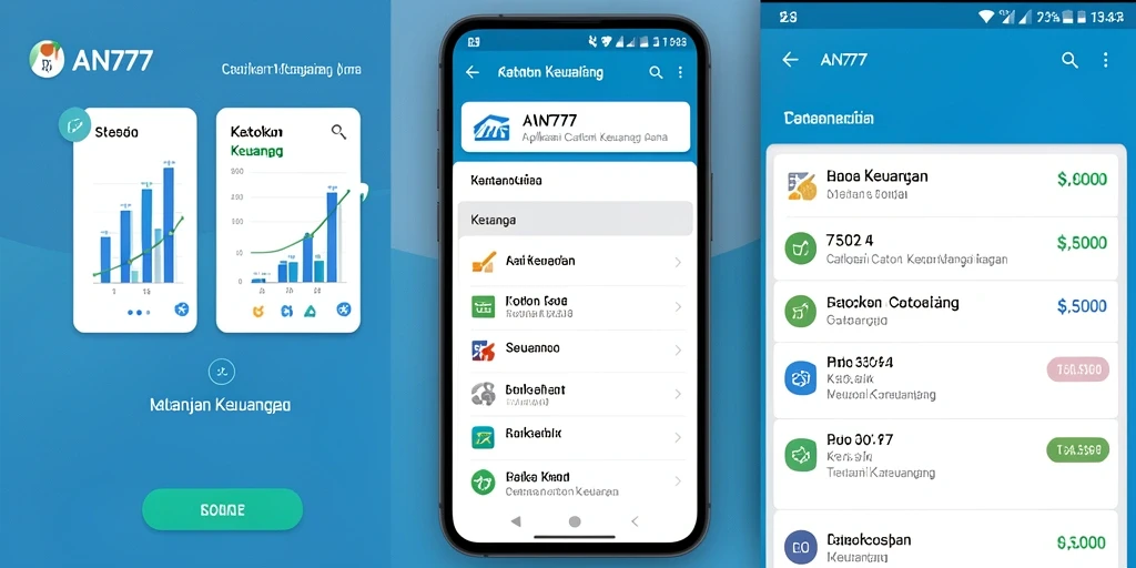 Antarmuka AN777 yang intuitif untuk Catatan Keuangan.