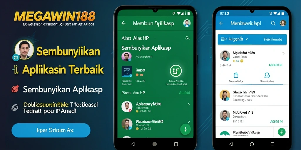 Antarmuka MEGAWIN188 yang sederhana dan mudah digunakan untuk sembunyikan aplikasi.