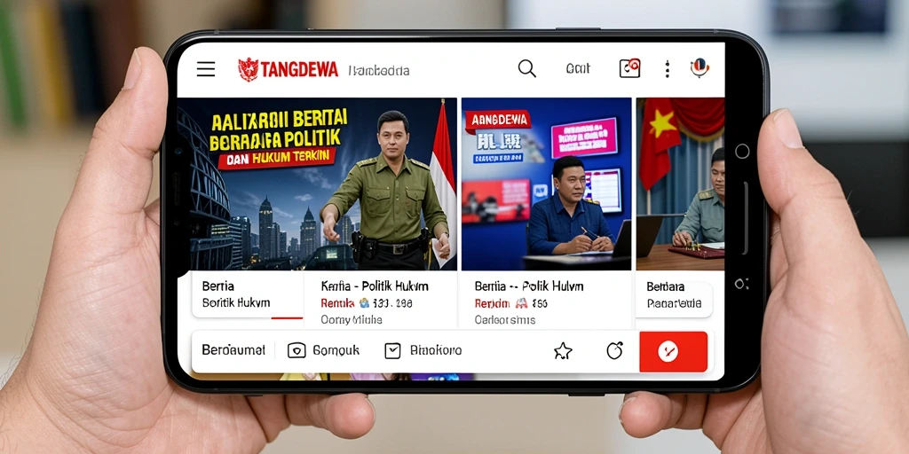 Tampilan antarmuka aplikasi TANGANDEWA yang informatif dan menarik.