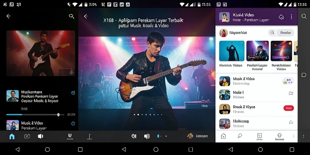 Antarmuka X168 yang sederhana untuk merekam layar dengan mudah.